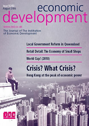 Institution of Economic Development Newsletter, August 2006 - Front Cover!