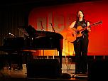 Photo 02 ...... {Click to enlarge in the Central Picture Area} Edwina on stage during her set